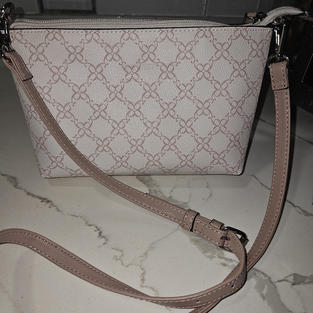 Nine West Pink and White Crossbody Bag